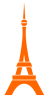 Eiffel Tower Orange