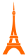 Eiffel Tower Orange