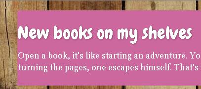 New Books On My Shelves