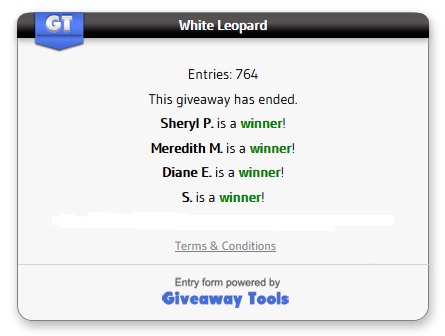 White Leopard winners