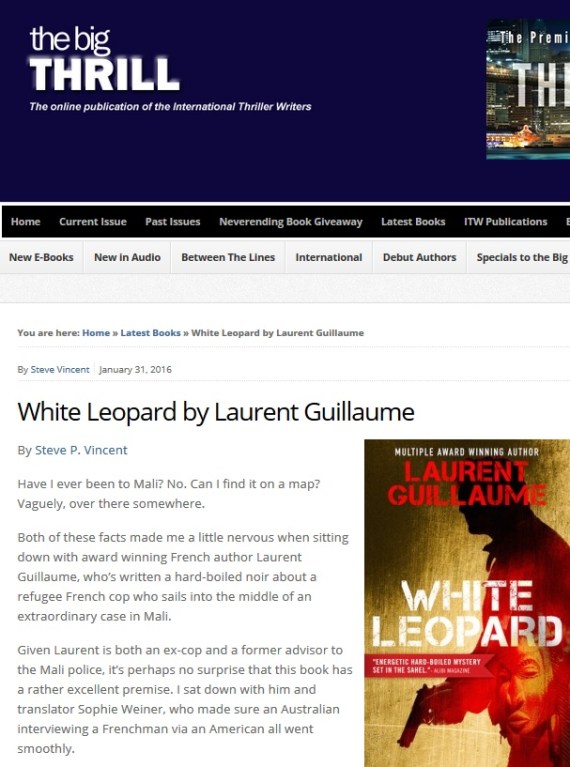 White Leopard on The Big Thrill