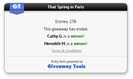 That Spring in Paris winner