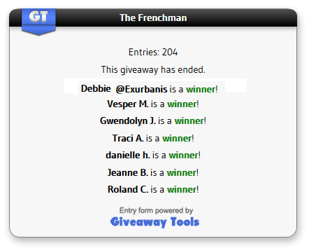 The Frenchman winners