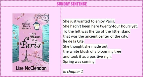 Blame it on Paris sunday sentence