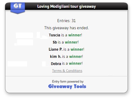 Loving Modigliani winners